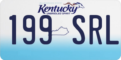 KY license plate 199SRL