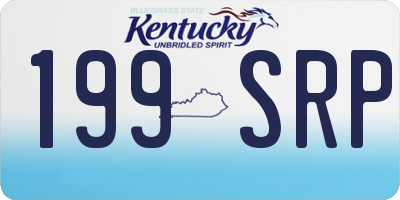 KY license plate 199SRP
