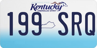 KY license plate 199SRQ