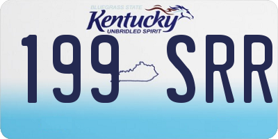 KY license plate 199SRR
