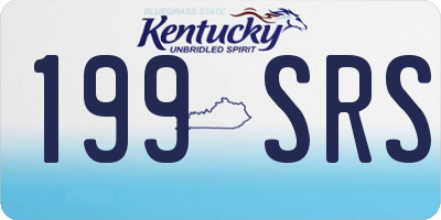 KY license plate 199SRS
