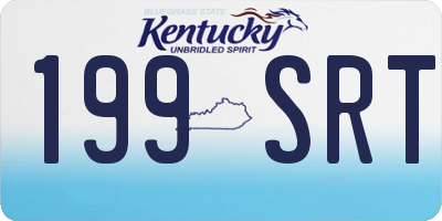 KY license plate 199SRT