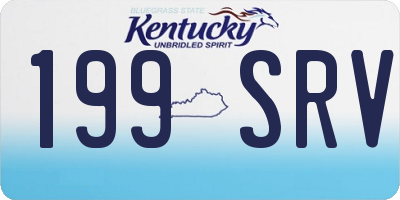 KY license plate 199SRV