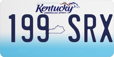 KY license plate 199SRX