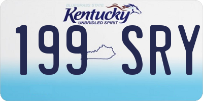 KY license plate 199SRY