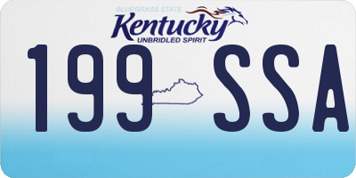 KY license plate 199SSA