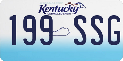 KY license plate 199SSG