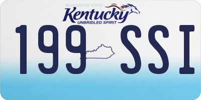 KY license plate 199SSI
