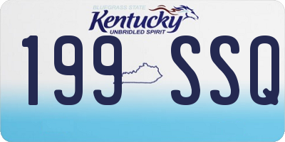 KY license plate 199SSQ