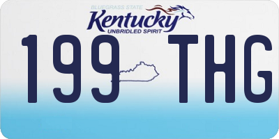 KY license plate 199THG