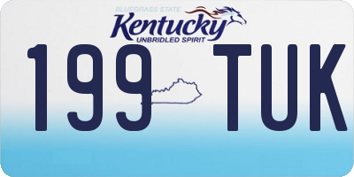 KY license plate 199TUK