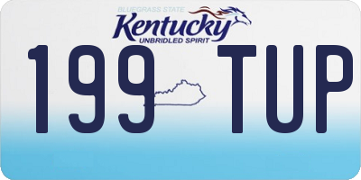 KY license plate 199TUP