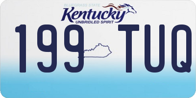 KY license plate 199TUQ