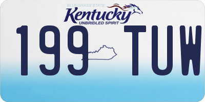 KY license plate 199TUW