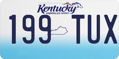 KY license plate 199TUX