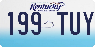 KY license plate 199TUY