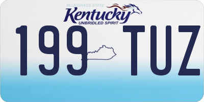 KY license plate 199TUZ