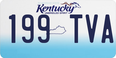 KY license plate 199TVA