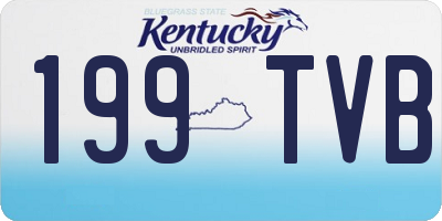 KY license plate 199TVB