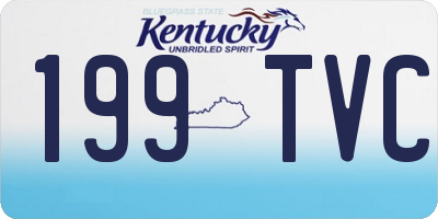 KY license plate 199TVC