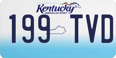 KY license plate 199TVD