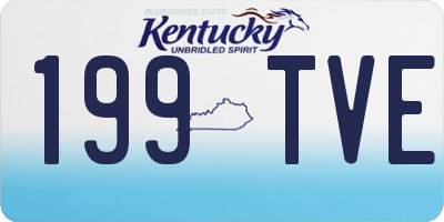 KY license plate 199TVE