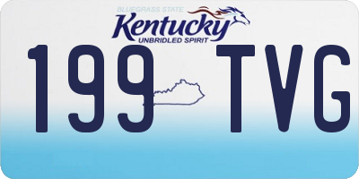 KY license plate 199TVG