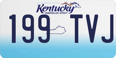 KY license plate 199TVJ