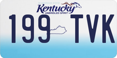 KY license plate 199TVK