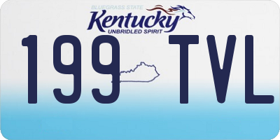 KY license plate 199TVL
