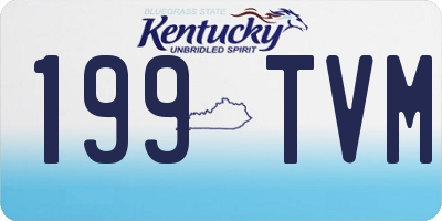 KY license plate 199TVM