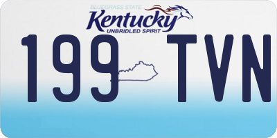 KY license plate 199TVN