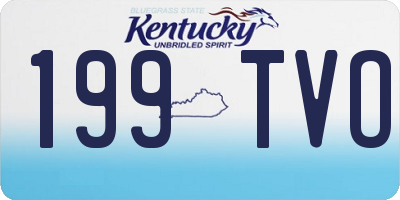 KY license plate 199TVO