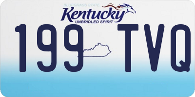 KY license plate 199TVQ