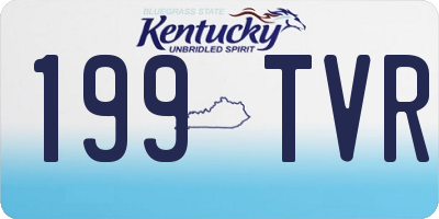 KY license plate 199TVR