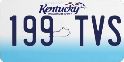 KY license plate 199TVS