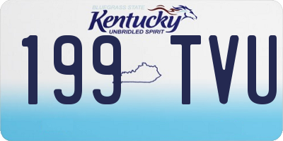 KY license plate 199TVU