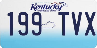 KY license plate 199TVX