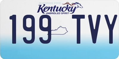 KY license plate 199TVY
