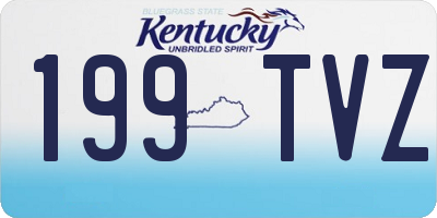 KY license plate 199TVZ