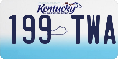KY license plate 199TWA