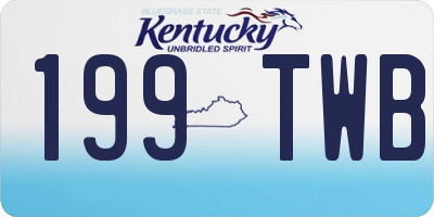 KY license plate 199TWB