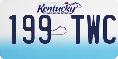 KY license plate 199TWC