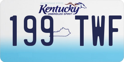 KY license plate 199TWF