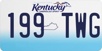 KY license plate 199TWG