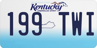 KY license plate 199TWI