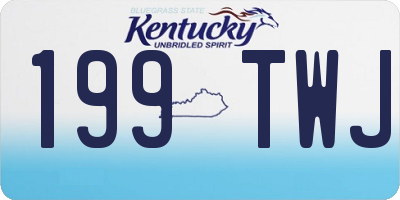 KY license plate 199TWJ