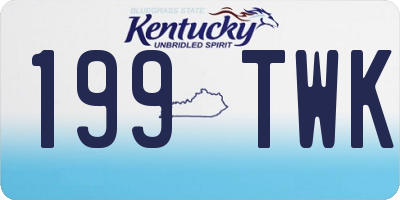 KY license plate 199TWK