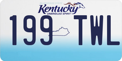 KY license plate 199TWL