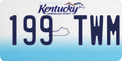 KY license plate 199TWM